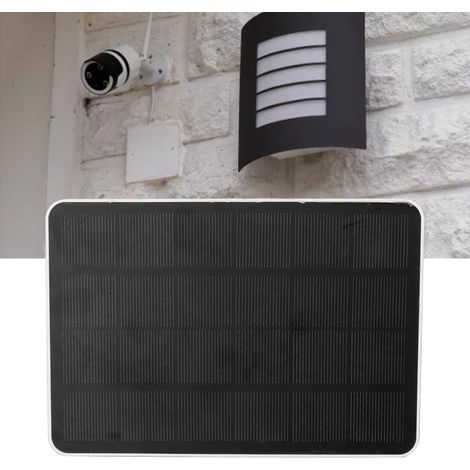 Sonnette vidéo de surveillance basse consommation 4W 5V Arlo Ring Eufy Blink avec panneau de charge solaire extérieur (1/5)