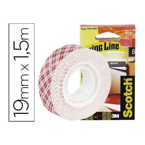 Scotch Montageband Klebeband Doppelseitig Grau 1,5 m