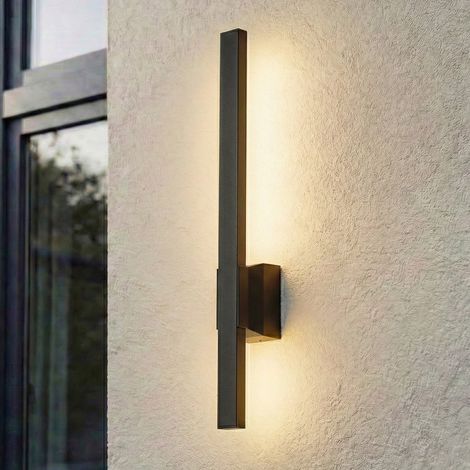 [GEBRAUCHT] B-Ware Lindby Außenwandleuchte Außenlampe Led Lampe Schwarz Aluminium Sakari Außenlicht