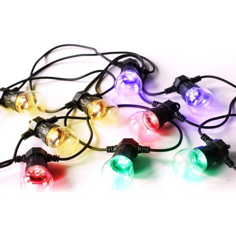 Platinet Lichterkette mehrfarbig 10 LED-Lampen 5m