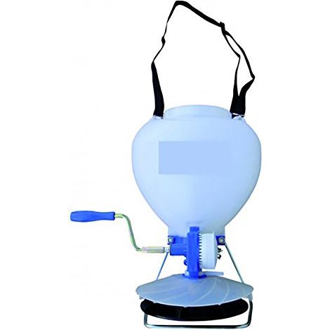 Epandeur ventral pour sel de déneigement, semences, (1/2)