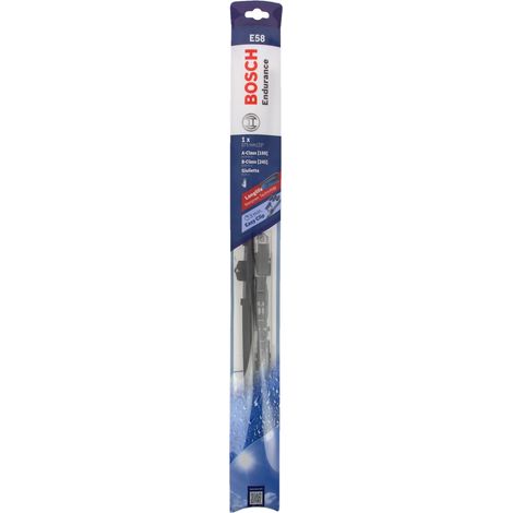 Bosch – Balai essuie-glace plat ENDURANCE E58 – Ultra plat sans armature – Adaptateur Multi-clip compatible 6 systèmes – Essuyage haute performance (1/5)