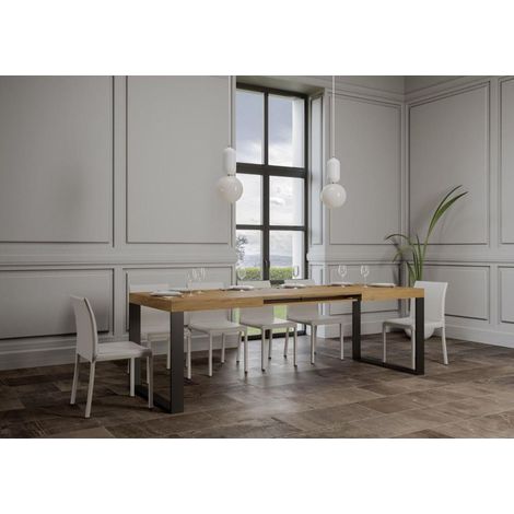 Tavolo allungabile a 284 cm TECNO 90X180 Quercia Natura (1/3)