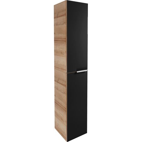 FACKELMANN B.brillant Hochschrank 30cm - Ast Eiche - Glas (1/5)