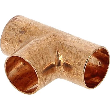Ibp Bänninger – Té cuivre égal à souder Femelle Ø22 – Raccord pour chauffage et sanitaire – Conforme normes NF EN 1254-1 – Applications eau froide et chaude