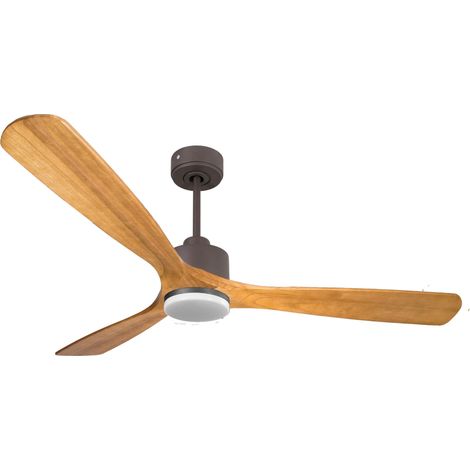 Ouray de Klassfan - Ventilateur de plafond et destratificateur moteur DC basalte pales bois clair 25 à 40 m² OurayDC1P7Sw132 (1/5)