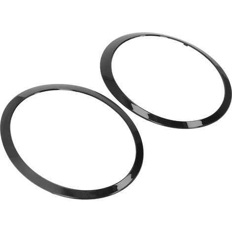 Paire d'enjoliveurs de phares noirs brillants gauche et droit 51137149905, compatibles avec Cooper Clubman R55 2008-2015 (1/5)