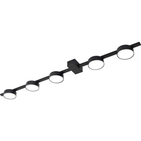 Spot plafond noir sur rail 5xGX53 10W JOY 326270 Polux (1/4)