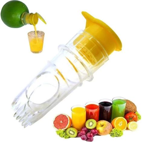 Lot 2 presse-citrons manuel plastique, filtre intégré, agrumes portable (1/4)
