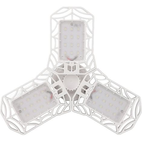 Plafonnier LED déformable pour Garage, 6000K, E26, E27, avec 3 panneaux réglables, pour atelier, usine, salle de sport (1/5)