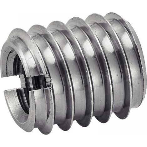 Insert fileté bois - Inox A1 d6 mm - Boîte de 50