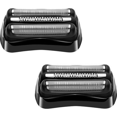 Lot de 2 têtes de rasoir de rechange série 3 32B – Compatibles Braun S3 3040s 3000s 3050cc – Feuille hypoallergénique – Technologie anti-chocs (1/4)