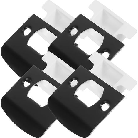 Plaques de Gâche Accessoires Serrure de Porte 4 Sets en Acier Inoxydable Finition Antique Esthétique Usage Solide et Insertion Lisse pour Porte en Bois (1/5)