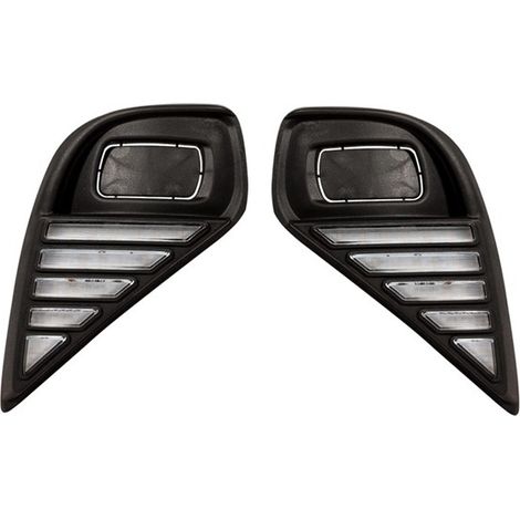 Two dual-color daytime running lights and sequential turn signals suitable for 21-23 Toyota Highlander vehicles. (1/4)
