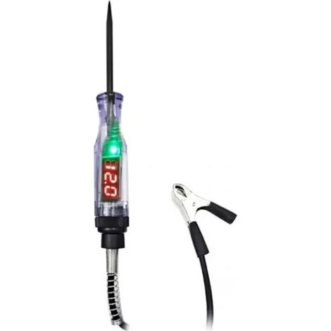 Stylo testeur tension numérique 6/12/24V avec indicateur LED, détection fil sous tension, sécurité électrique (1/5)