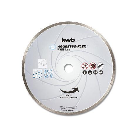 Disco de corte kwb aggressor-flex diamante 180 mm turbo