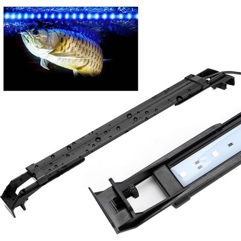Lampe LED réglable et colorée pour aquarium, compatible avec application mobile. Support pour aquarium. (1/5)