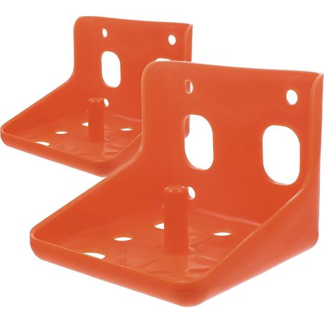 Lot de 2 Boîtes à Lécher Épaissies en Plastique pour Bovins et Ovins, Support de Blocs de Sel Nutritionnels, Petit Modèle Fixation Stable, Alimentation Agricole Solide (1/5)