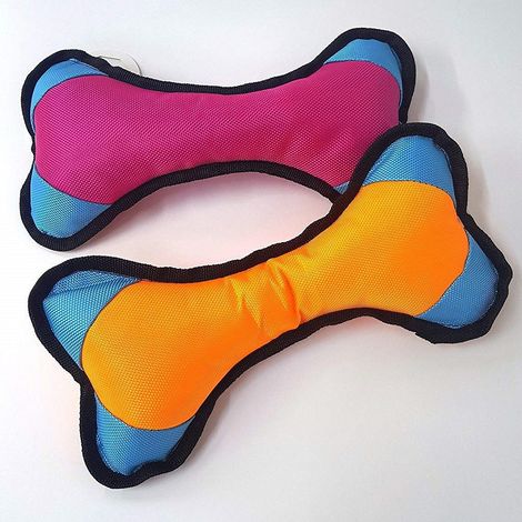 TrAdE Shop Traesio - Gioco Resistenza Osso Da Masticare 14x28cm In Tessuto Addestramento Cane Interattivi -