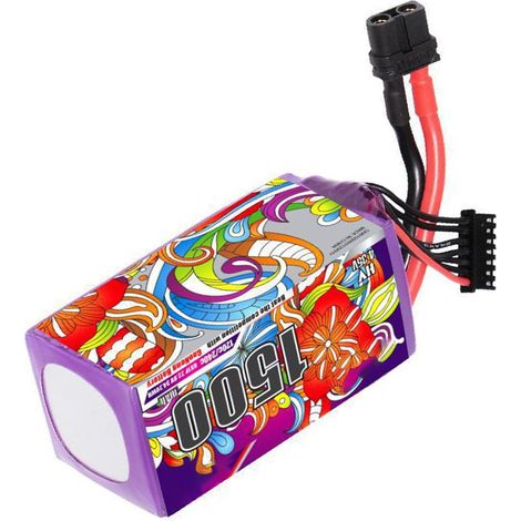 Batterie avancée 1500 mAh 22,8 V 120 C pour un vol prolongé et des manœuvres de photographie précises (1/5)