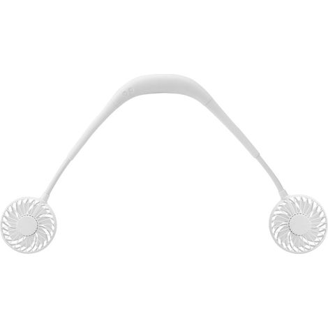 USB-betriebener Sport-Handventilator mit Glitzer, Nackenhalterung zur Kühlung (Weiß) (1/5)