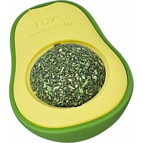 Nobby Katzenspielzeug Leckstein Catnipball Avocado