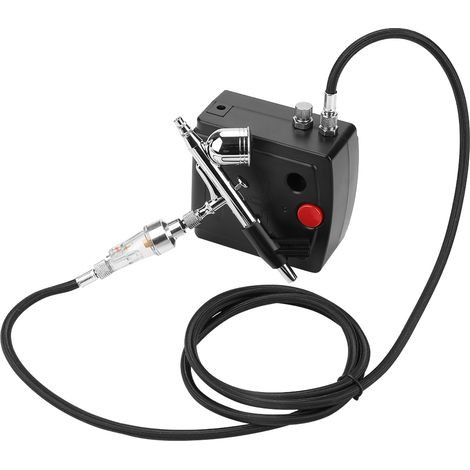 0,2-mm-Doppelwirkungs-Airbrush-Set, schwarze Pumpsprühpistole G-130A (1/5)