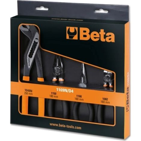 Beta 1169N/D4 Assortiment de pinces manuelles 4 pièces.