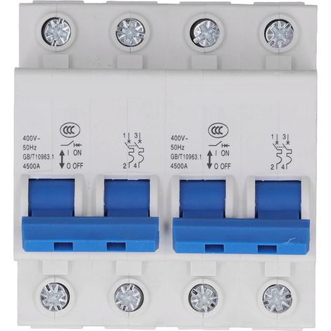 Manueller 63A-Doppelstrom-Umschalter mit mechanischer Verriegelung, 400V 4500A Wechselstromschalter für den Hausgebrauch (1/5)