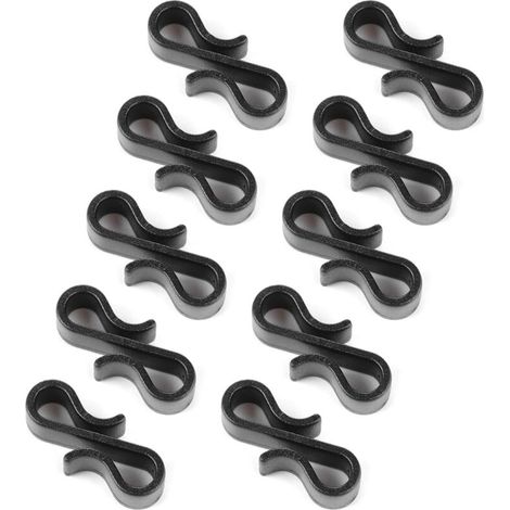 Set mit 10 S-förmigen Dachrinnenhaken für Weihnachtsbaumdekoration, Innendekoration (1/5)