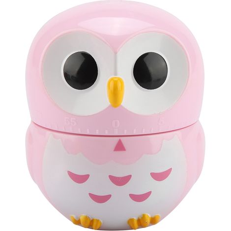de cuisine manuel en forme de hibou mignon horloge mécanique