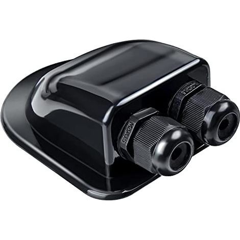 Solaire Boîte de Câble Solar Gland étanche Double Passe-câble de Toit Solaire Passe-Toit Presse-étoupe D'entrée Boîte de câble pour Caravane Bateau Car (1/5)