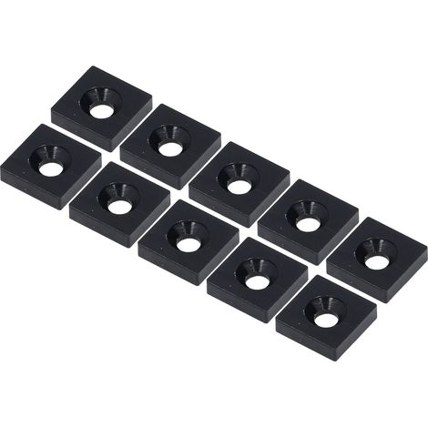 10 Capuchons de profilé en aluminium, plaque de protection à trou unique pour équipement CNC industriel, noir, lot de 10 (1/5)
