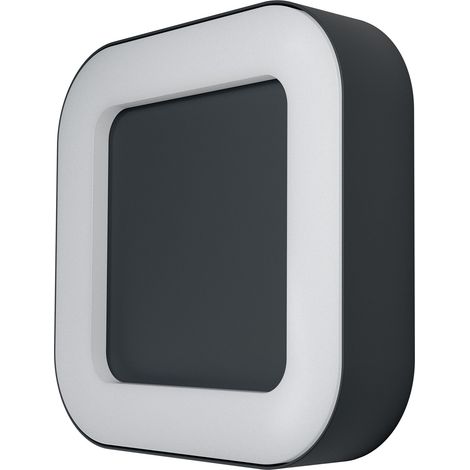 OSRAM ENDURA Style Square plafonnier/applique LED extérieur carré gris foncé en aluminium, économe en énergie, protection IP44, pour terrasse et balcon (1/5)