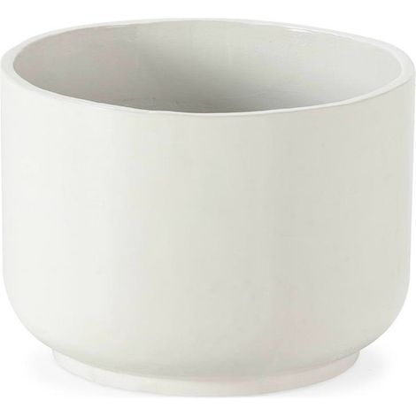 Cache pot blanc en fibres ciment - Blanc (1/4)