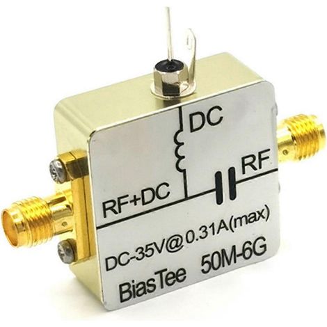 50 MHz-6 GHz Koaxial-Vorspannungsbox für HF-Stromversorgung