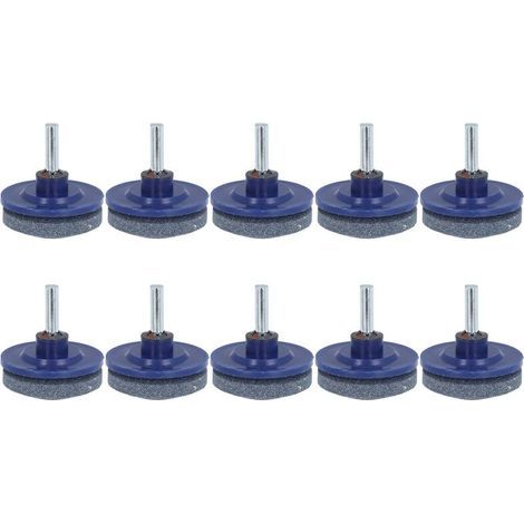 Lot de 10 aiguiseurs de lame pour tondeuse à gazon universels pour perceuse à main pour jardin, cour, cuisine Bleu (1/5)