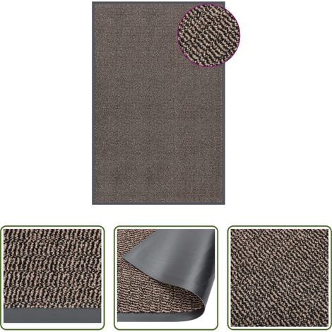Tapis de porte - Paillasson touffeté 120x180 cm Marron foncé (1/5)