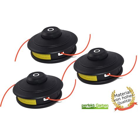 Lot de 3 Têtes à double fil, Avance automatique, Filetage M10, Pour débroussailleuse Fuxtec et compatibles (1/3)