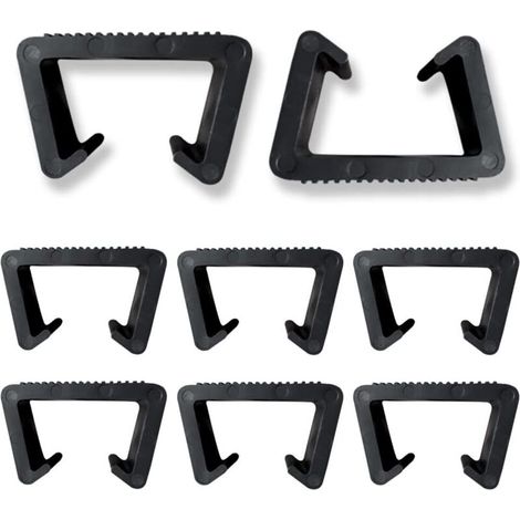 8 Pièces Clips de Meubles Clips de Meubles en Rotin Pinces de Meubles de Patio Osier Pinces à Meuble en Plastique Clip Connecteur Clips de Fixation pour Meubles de Jardin en Rotin (1/5)