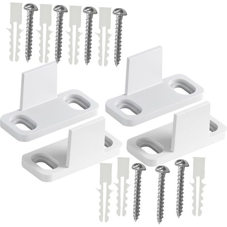 lot de 4 butée de rail pour porte coulissante, plastique (1/5)