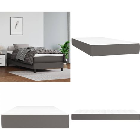 Matelas de lit à ressorts ensachés gris 120x190x20 cm - Matelas À Ressorts Ensachés - Matelas Gris - Matelas Confortable - Matelas Support Moyen - Literie - Home & Living (1/5)