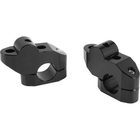 Elevador de manillar universal para motocicletas con abrazadera de 22 mm para HONDA SUZUKI KAWASAKI YAMAHA Negro (1/5)