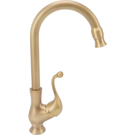 Rubinetto da bagno in ottone anticato, rubinetto da cucina monocomando antiscivolo per uso professionale.