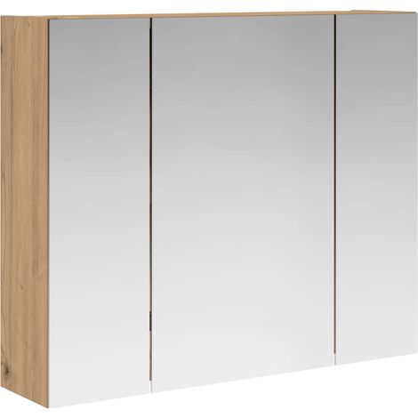 Maison Exclusive - Mobiletto per specchio da bagno Rovere Artigianale