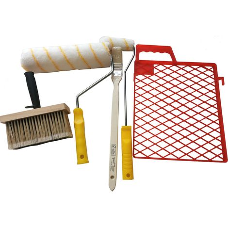 Trendline Malerset Farbrolle Deckenbürste Pinsel Kleisterbürste