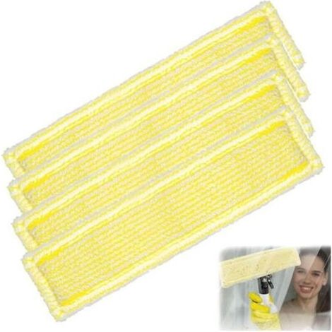 4 Bonnettes Microfibre Compatible Kärcher WV 2/WV 5, Accessoires Nettoyeur de Vitres pour Nettoyage Efficace (1/5)