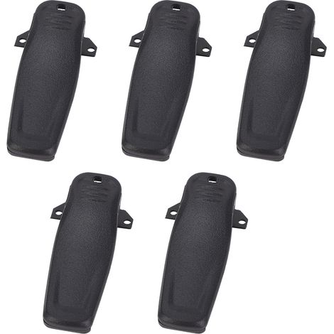 Lot de 5 clips de ceinture pour interphone portable bidirectionnel, compatibles avec le modèle Hytera TC-320 (1/5)