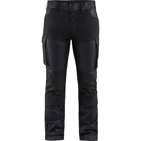 Pantalon maintenance denim stretch 2D femme 7147 - Marine/Noir L - FR(44) - SE(C42) - Courtes