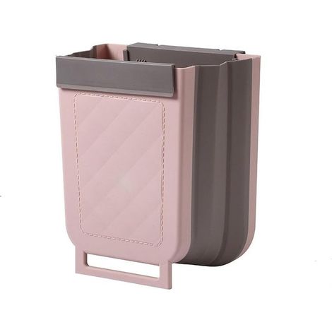 Générique Poubelle murale pliable Bac à déchets suspendu de 9 L pour la cuisine, la voiture et la salle de bain (1/5)